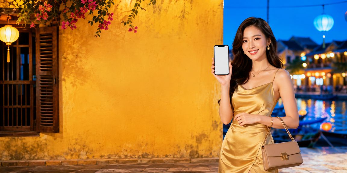 Người chơi xổ số tại Hội An trên smartphone